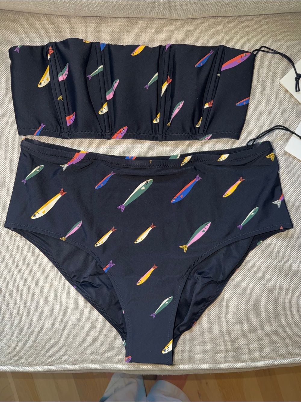 Staud Mala bikini set Multicolor Fish Print size M